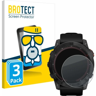 Afbeelding van BROTECT Screenprotector voor Garmin Fenix 7X (51 mm) Folie Beschermfolie Beschermglas matte (3 Stuks)