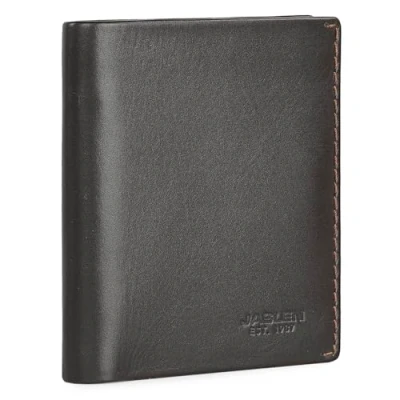 Afbeelding van JASLEN Portemonnee Leer Heren Functioneel en Duurzaam Wallet For Men, Mens met Tijdloze, Bestendige Leer. RFID Portemonnee. 205618, Donkerbruin bruin