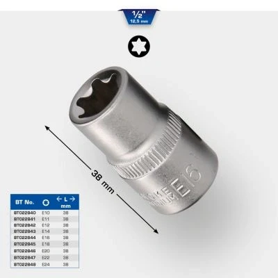 Afbeelding van KS TOOLS BT022847 Steeksleutelelement E22 Buiten Torx