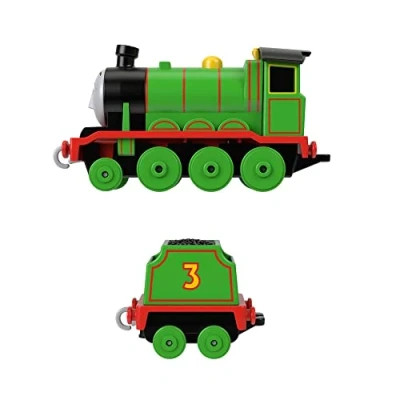 Afbeelding van Thomas HMC43 Kleine Locomotief Henry van metaal de Cast met goederenwagen, speelgoed voor kinderen, vanaf 3 jaar