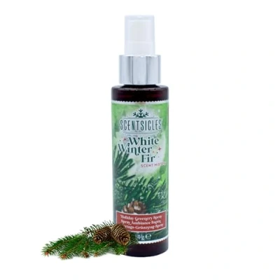 Afbeelding van Scentsicles Kerstboom geurspray 114 g witte winterdennenboom aromaspray voor dennenbomen en adventskrans Kerstmis advent kamergeur kerstgeur boomgeur kunstkerstbomen