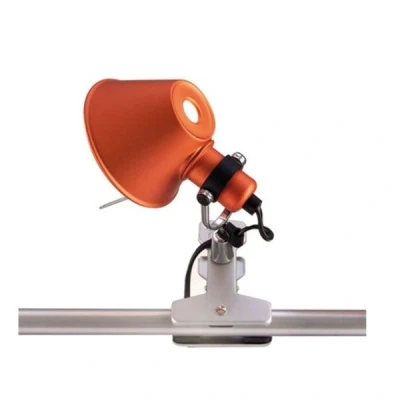 Afbeelding van Artemide Tolomeo Micro Pinza klemlamp retrofit oranje