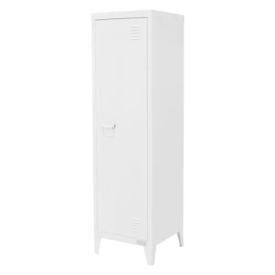 Afbeelding van Archiefkast kast 1 deurs 38x38x137,5 cm wit staal ML design