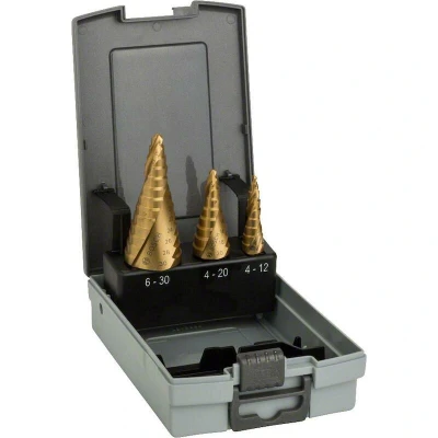 Afbeelding van Bosch Accessoires 3 delige set trappenboren HSS TiN 1st 2608587432