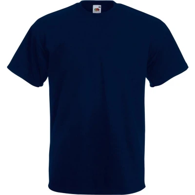 Afbeelding van Fruit Of The Loom Heren Super Premium T shirt met korte mouwen en ronde hals (Donker Marine)