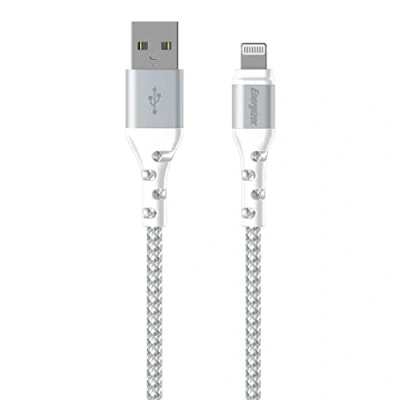 Afbeelding van Energizer C520LKWH USB naar Lightning Gevlochten Nylon Kabel 2m (Wit)