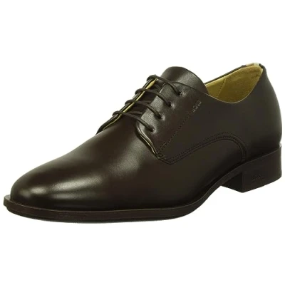 Afbeelding van BOSS Colby DERB Veterschoenen, Heren, Maat: 41, Dark brown Leer