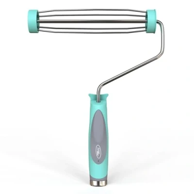 Afbeelding van Axus Decor verfroller frame 22,5 cm handvat compatibel met 44 mm kernen ergonomische grip en verchroomde staaf, voor professionele doe het zelf projecten