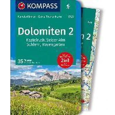 Afbeelding van KOMPASS Wanderführer Seiser Alm, Langkofel, Schlern, Rosengarten 1:35 000
