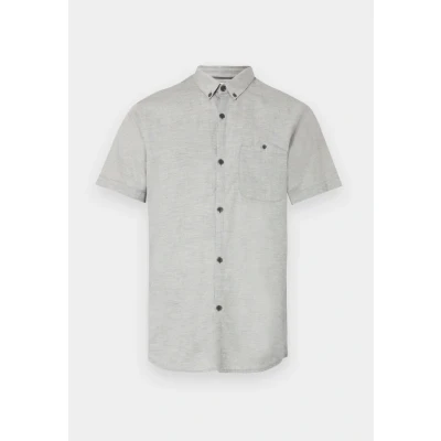 Afbeelding van TOM Tailor Denim Structured Shirt Overhemd, Heren, Maat: XS, Chalk grey structure