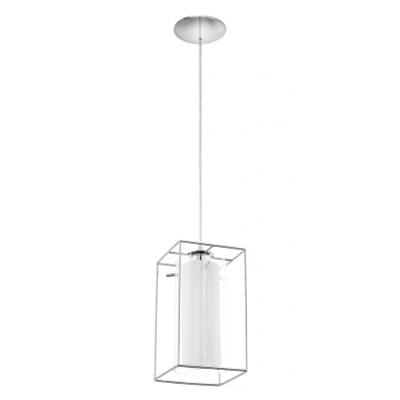Afbeelding van EGLOÂ LoncinoÂ 1Â Â HanglampÂ LichtsÂ ChroomÂ Helder,Â Wit