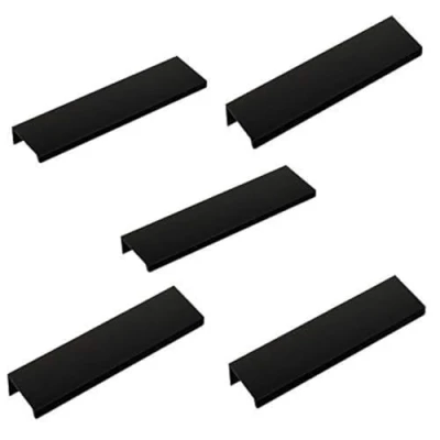 Afbeelding van 5 x Meubelgreep BLANKETT Jane Lengte 150 mm Zwart Greeplijst van SOTECH