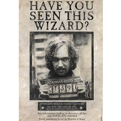 Afbeelding van ABYSTYLE Harry Potter Gezocht Sirius Zwart 61 x 91,5 cm Maxi Poster