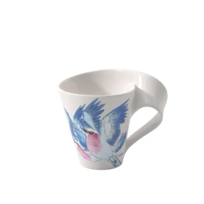 Afbeelding van Villeroy &amp; Boch Beker met oor (geschenkverpakking) NewWave Caffè Lilac Breasted Roller