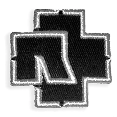 Afbeelding van Rammstein Patch &quot;Logo&quot; 7,5 x cm zwart, officiële band merchandise