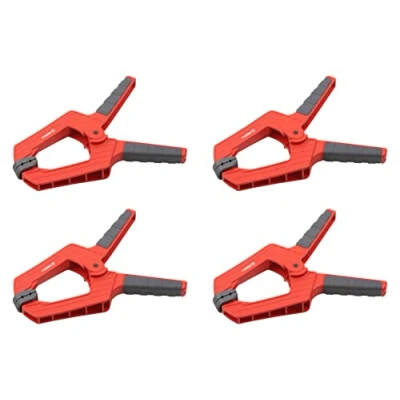 Afbeelding van Meister Veerklemmen Set van 4 stuks 100 mm spanwijdte beweegbare spanbekken veilig en met één hand fixeren werkstukken/professionele lijmklemmen/universele klem/montageklem / 5217120
