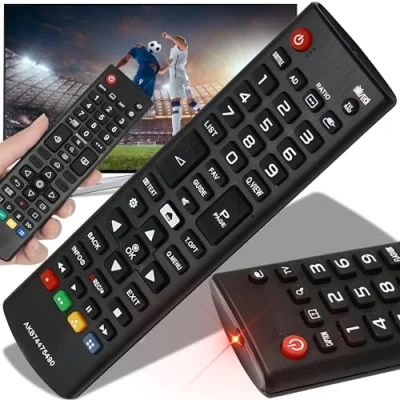 Afbeelding van Retoo Universele afstandsbediening Voor LG TV, AK74475490, HDTV AKB75095308, AKB75095307, AKB73715601 Diverse Ultra HD tv&#039;s, geen configuratie, compatibel met LCD LED