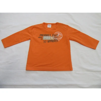 Afbeelding van dirkje , jongens, t shirt lange mouw orange product code 80 12 maand