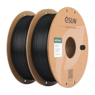 Afbeelding van eSUN PETG filament 1.75mm, Basic met hoge sterktegraad, 1KG spoel (2.2 LBS) 3D print voor printers (Zwart 2KG, 2KG)