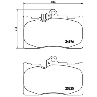 Afbeelding van Brembo Remblokset P 83 072