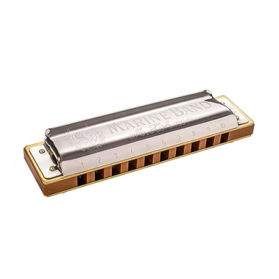 Afbeelding van Hohner 1896BL Marine Band mondharmonica, toets van A