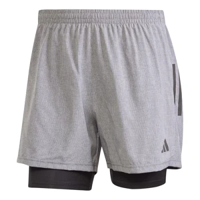 Afbeelding van adidas Heren Own the Run CLIMACOOL 2in1 Short, grey six mel, L