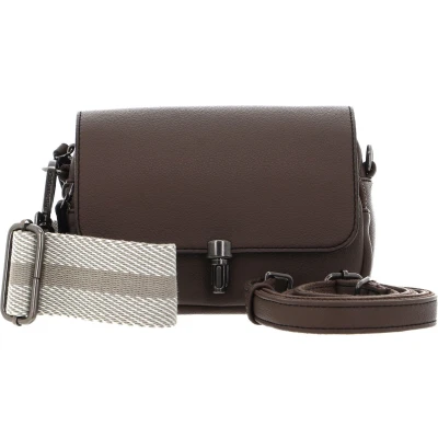 Afbeelding van FREDsBRUDER Leren Schoudertas Bestie Crossbody Bag Olive Bruine