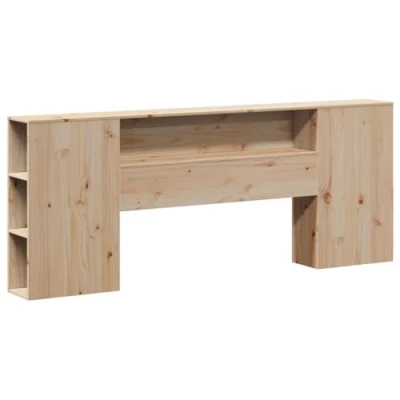 Afbeelding van VidaXL, Bed accessoires, Hoofdbord Bedhoofdbord met opbergruimte 180cm massief grenenhout
