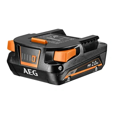 Afbeelding van AEG 18 V PRO18V 2,0 Ah lithium + accu L1820S (compatibel met alle Pro apparaten, laadniveau indicator, accutechnologie: temperatuurbewaking, overbelastingsbeveiliging, enkelcelbewaking)