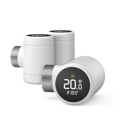 Afbeelding van Tado Slimme Radiatorknop X, Trio Pack, Verwarming Regelen via App En Smart Speaker Alexa, Siri, Google Assistant, Op Energie Besparen, Zelf Installeren, Niet Compatibel Met V3+