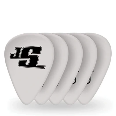 Afbeelding van D&#039;Addario Joe Satriani White Plectrum 10 pack Medium 0.70 mm
