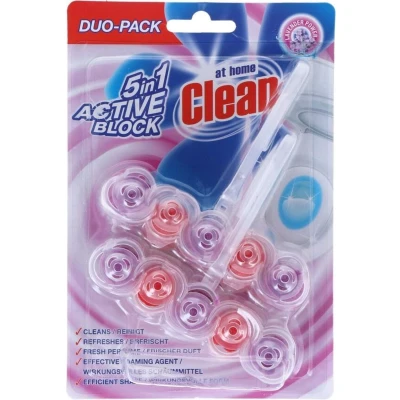 Afbeelding van At Home Clean 5in1 Toiletblok Lavendel 2 x 45 g