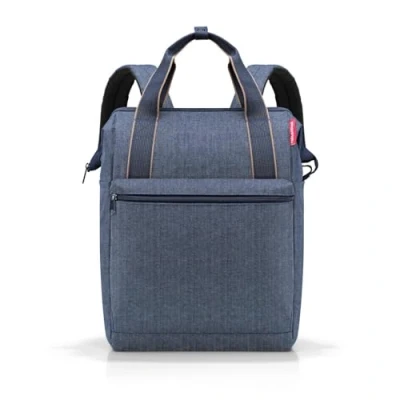 Afbeelding van Reisenthel Allrounder R Large 45.5 CM Rugzak, Heren, Maat: One Size, Herringbone dark blue