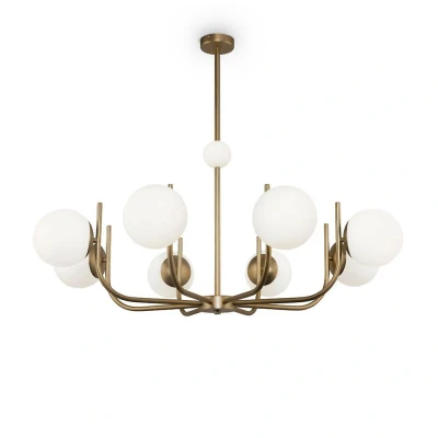 Afbeelding van Maytoni hanglamp Rendez vous, 8 lamps, messingkleurig