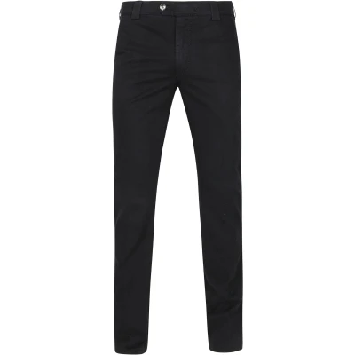 Afbeelding van Meyer Broek Roma Zwart maat 46 Heren Chino met Regular fit Pasvorm Stretch Suitable Herenkleding