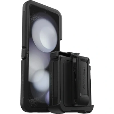 Afbeelding van Samsung Galaxy Z Flip 5 Hoesje Kunststof OtterBox Hardcase/Backcover Zwart Telefoonhoesje Shockproof/Valbescherming