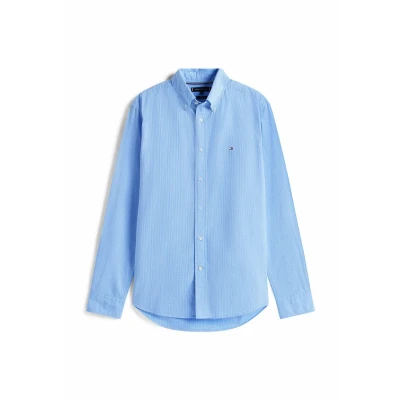 Afbeelding van Tommy Hilfiger Gingham Overhemd Sweet blue check, Heren, Maat: XS, check