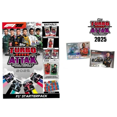 Afbeelding van Turbo Attax Formule 1 2025 STARTER SET DE 18 Kaarten + Exclusieve Limited Editions Versie