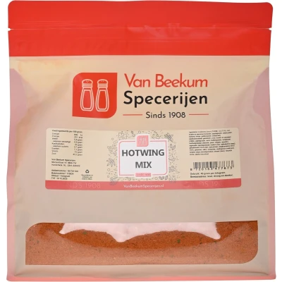 Afbeelding van Van Beekum Specerijen Hotwing Mix 1 kilo (hersluitbare stazak)
