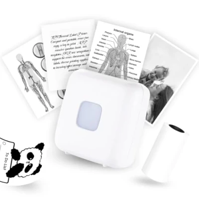 Afbeelding van vretti Mini thermische labelprinter, 300 dpi, zakprinter, compatibel met Android en iOS, draadloze zakprinter voor iPhone, werklijst, notities, dagboek, reizen