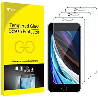 Afbeelding van JETech Schermbeschermer Compatibel met iPhone SE 3/2 (2022/2020 model), Gehard Glas Screen Protector, 3 Stuks