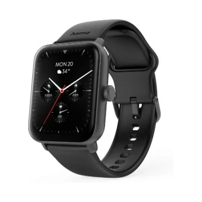 Afbeelding van Hama 6010 Smartwatch TFT Display Telefoonfunctie Waterdicht + GPS Zwart