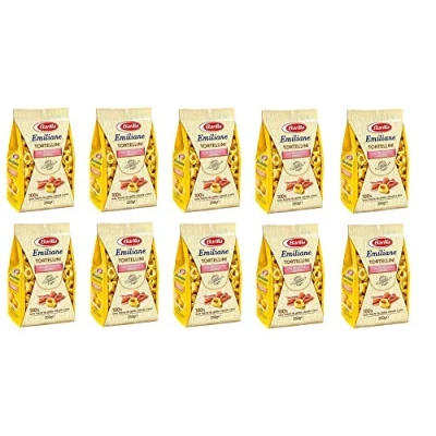 Afbeelding van Testpakket Barilla Emiliane Tortellini al Prosciutto met rauwe ham Cappelletti con Carne vlees (10 x 250 g) noedels ei