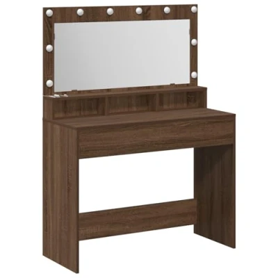 Afbeelding van vidaXL Bruin Eiken Houtcomposiet 100 x 41 135 cm Kaptafel