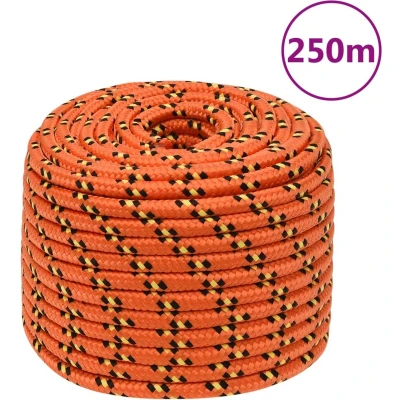 Afbeelding van vidaXL Boottouw 12 mm 250 m polypropyleen oranje