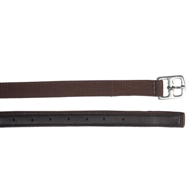 Afbeelding van Horka Stijgbeugelriemen Nylon Bruin/Zilver 115