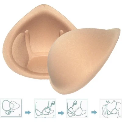 Afbeelding van Premium BH Push Up Pads Beha Bra Kleding Accessoires Vrouwen Ondergoed Dames Voor Bikini Vulling Beige M