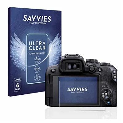 Afbeelding van Savvies (6 Stuks) Schermbeschermer voor Canon EOS R10 Screen Protector Ultra Transparant