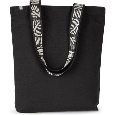 Afbeelding van Kimood Gerecyclede shopper KINS115 Black Night / Nippon Ecru
