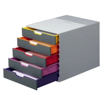 Afbeelding van Ladenbox Durable Varicolor 5 laden grijs